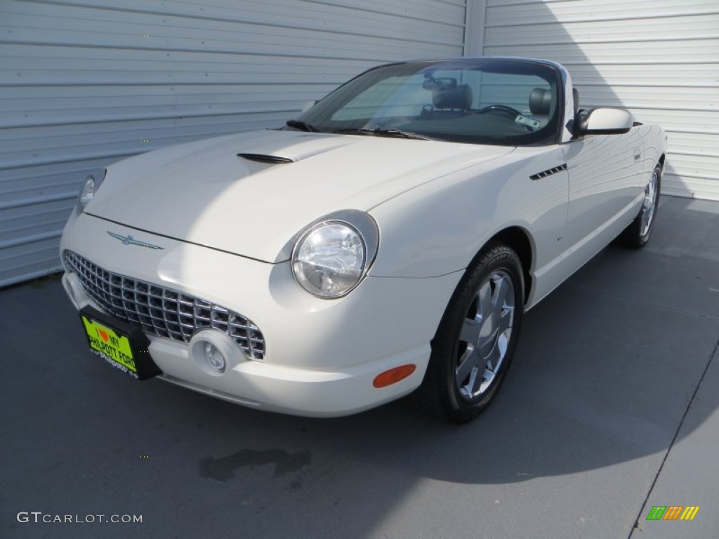 2002 Thunderbird Premium Roadster - Whisper White / Midnight Black photo #7