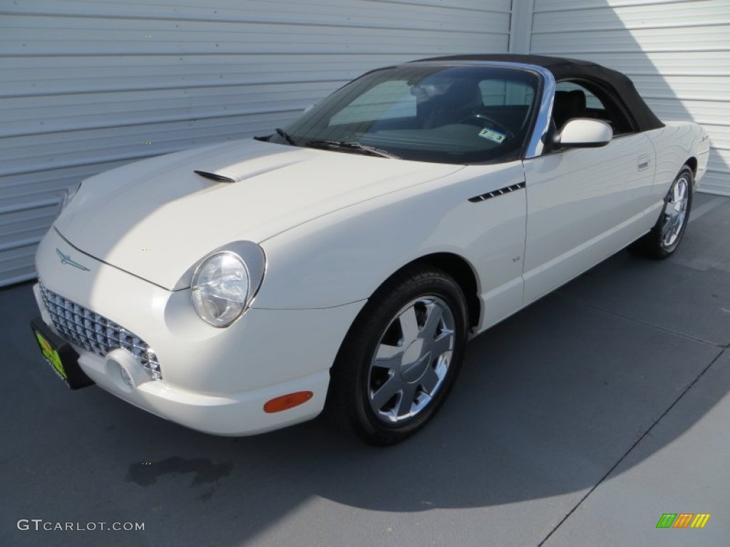 2002 Thunderbird Premium Roadster - Whisper White / Midnight Black photo #34