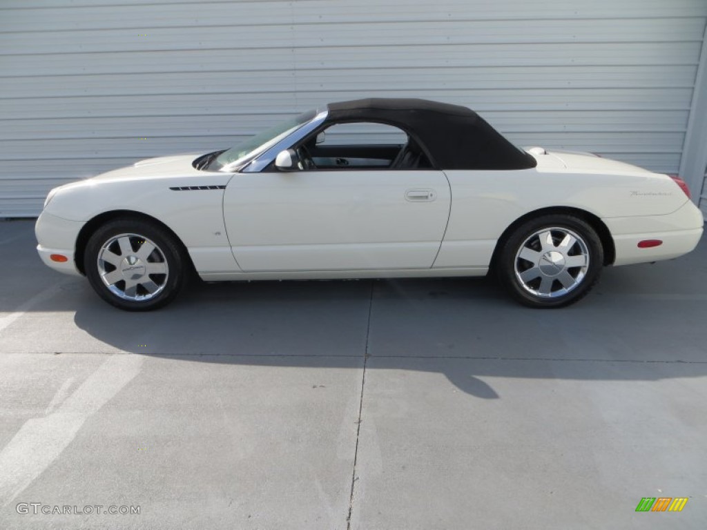 2002 Thunderbird Premium Roadster - Whisper White / Midnight Black photo #35