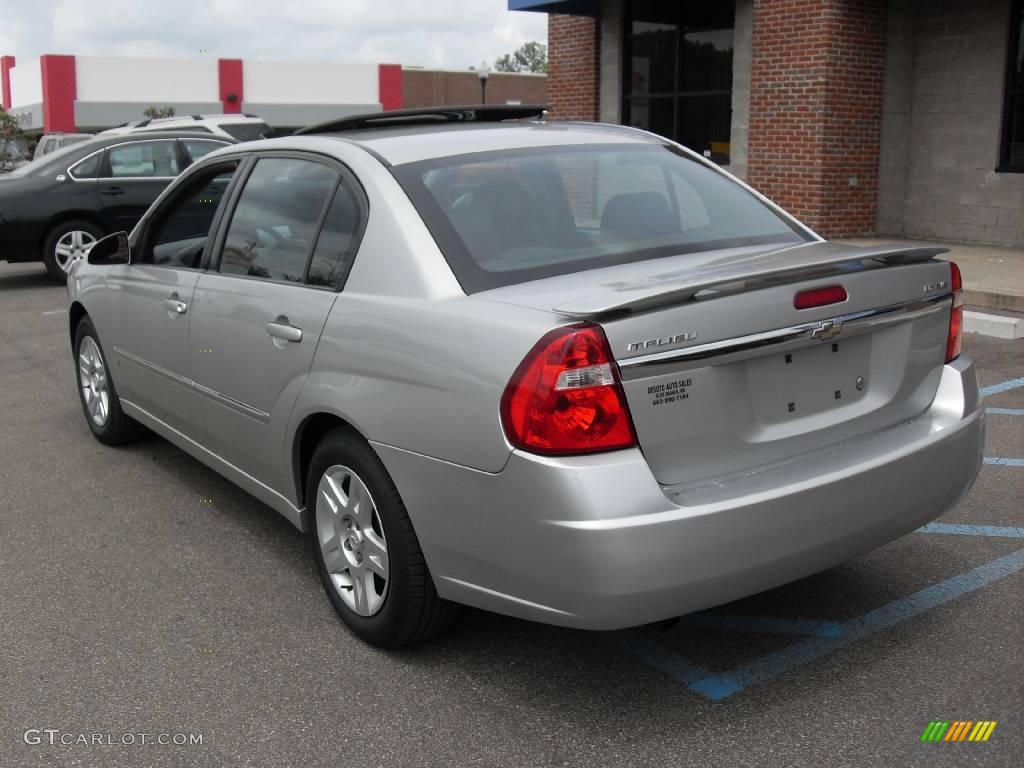 2006 Malibu LT V6 Sedan - Silverstone Metallic / Titanium Gray photo #8