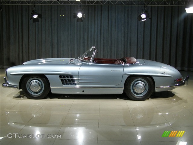 1958 Mercedes-Benz 300SL Roadster, Silver Blue / Burgundy, Profile 1958 Mercedes-Benz 300 SL Roadster Parts