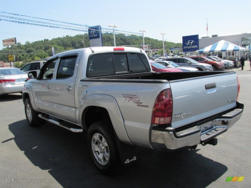 2007 Tacoma V6 TRD Double Cab 4x4 - Silver Streak Mica / Graphite Gray photo #8