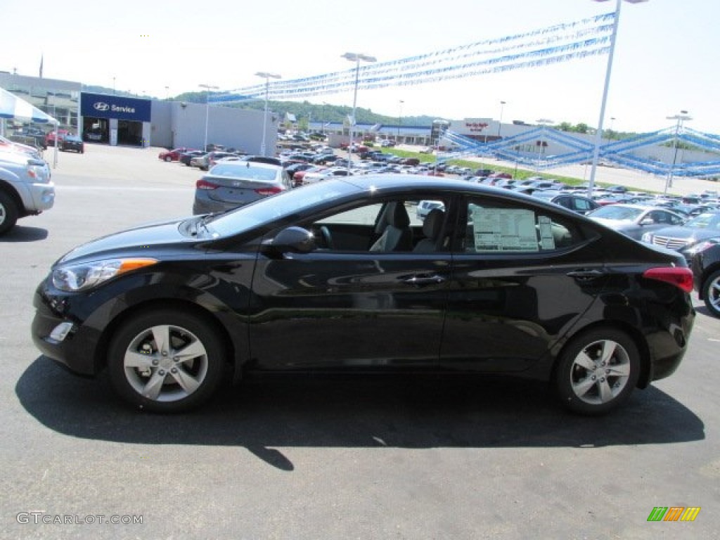 2013 Elantra GLS - Black / Gray photo #3