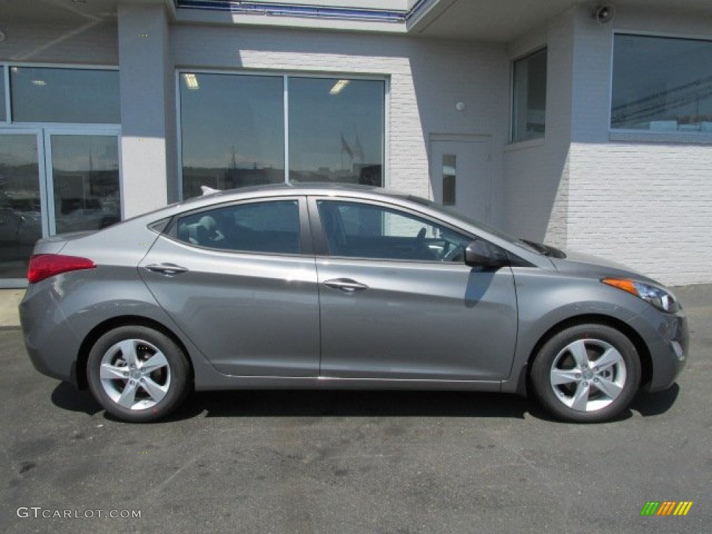 2013 Elantra GLS - Harbor Gray Metallic / Gray photo #2