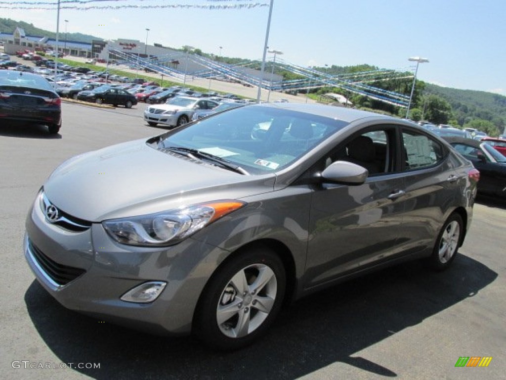 2013 Elantra GLS - Harbor Gray Metallic / Gray photo #3