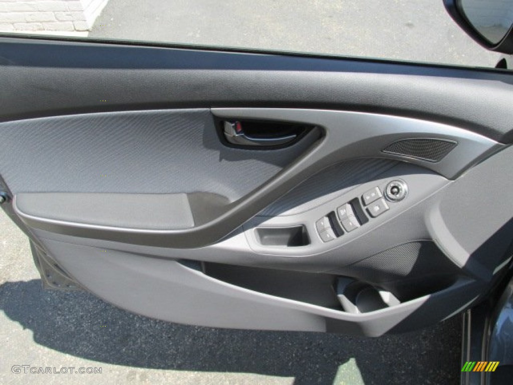 2013 Elantra GLS - Harbor Gray Metallic / Gray photo #6