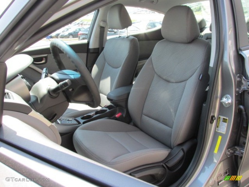 2013 Elantra GLS - Harbor Gray Metallic / Gray photo #7