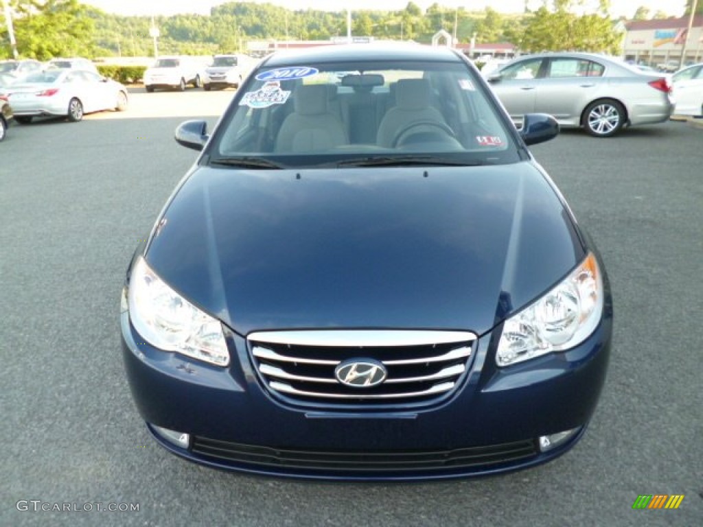 2010 Elantra GLS - Regatta Blue / Gray photo #2