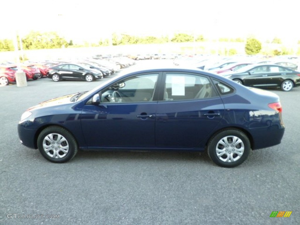 2010 Elantra GLS - Regatta Blue / Gray photo #4