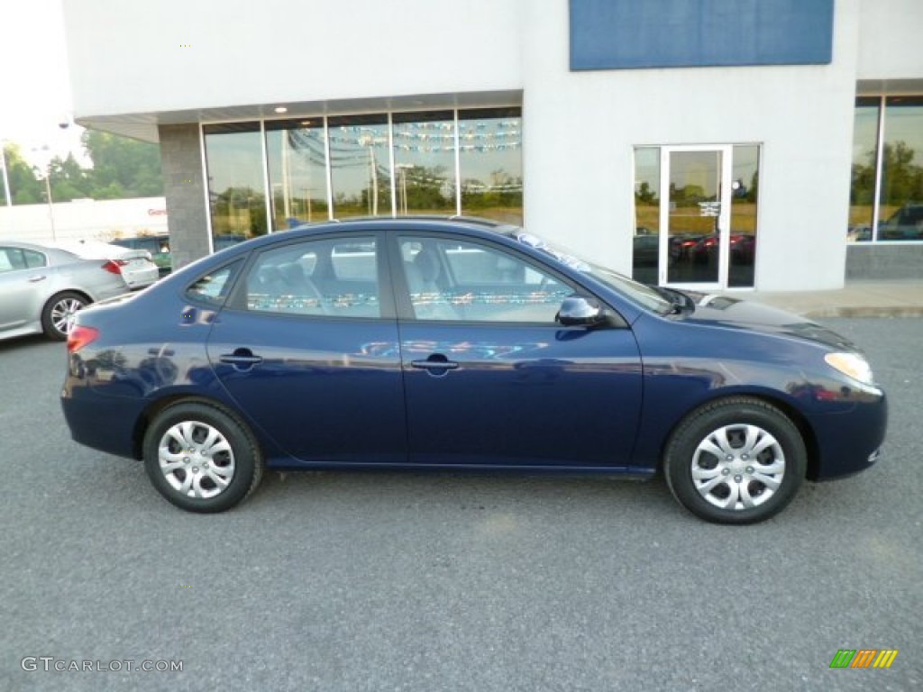 2010 Elantra GLS - Regatta Blue / Gray photo #8