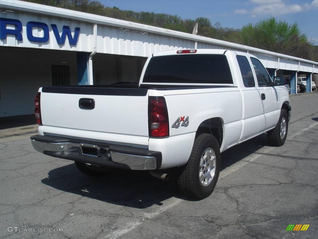 2006 Silverado 1500 LS Extended Cab 4x4 - Summit White / Medium Gray photo #2