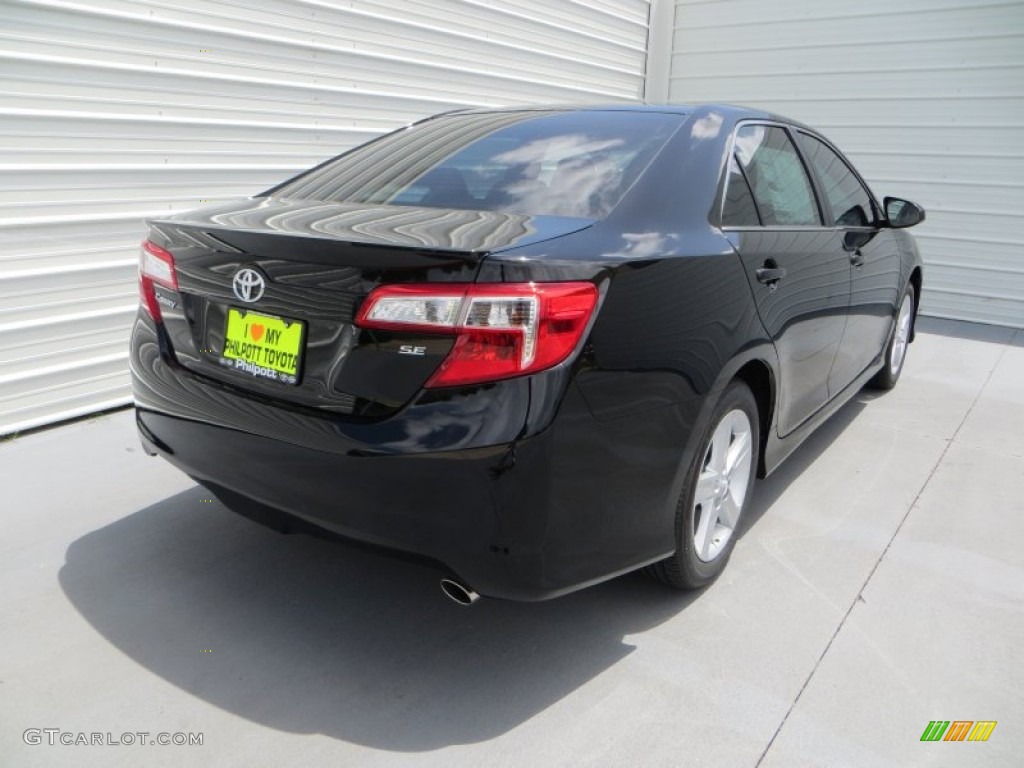 2013 Camry SE - Attitude Black Metallic / Black/Ash photo #4