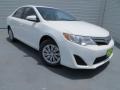 2013 Super White Toyota Camry LE  photo #2