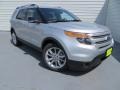 2013 Ingot Silver Metallic Ford Explorer XLT  photo #2