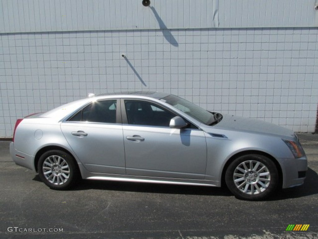 2010 CTS 4 3.0 AWD Sedan - Radiant Silver Metallic / Ebony photo #2