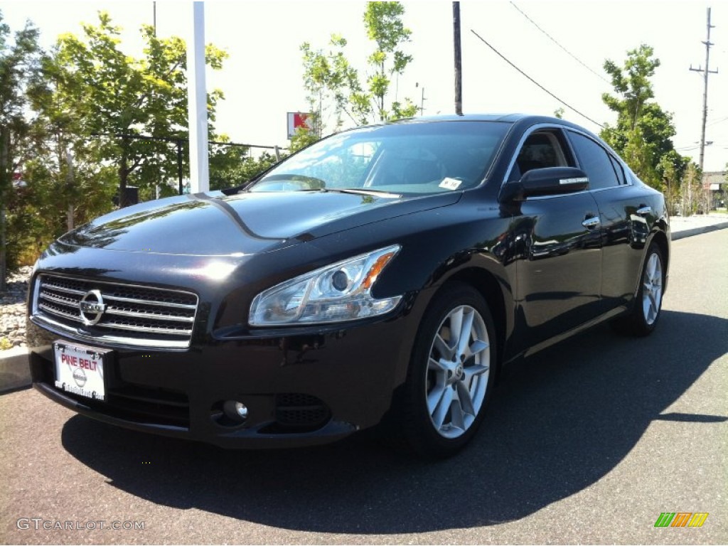 2011 Maxima 3.5 SV Premium - Super Black / Charcoal photo #1