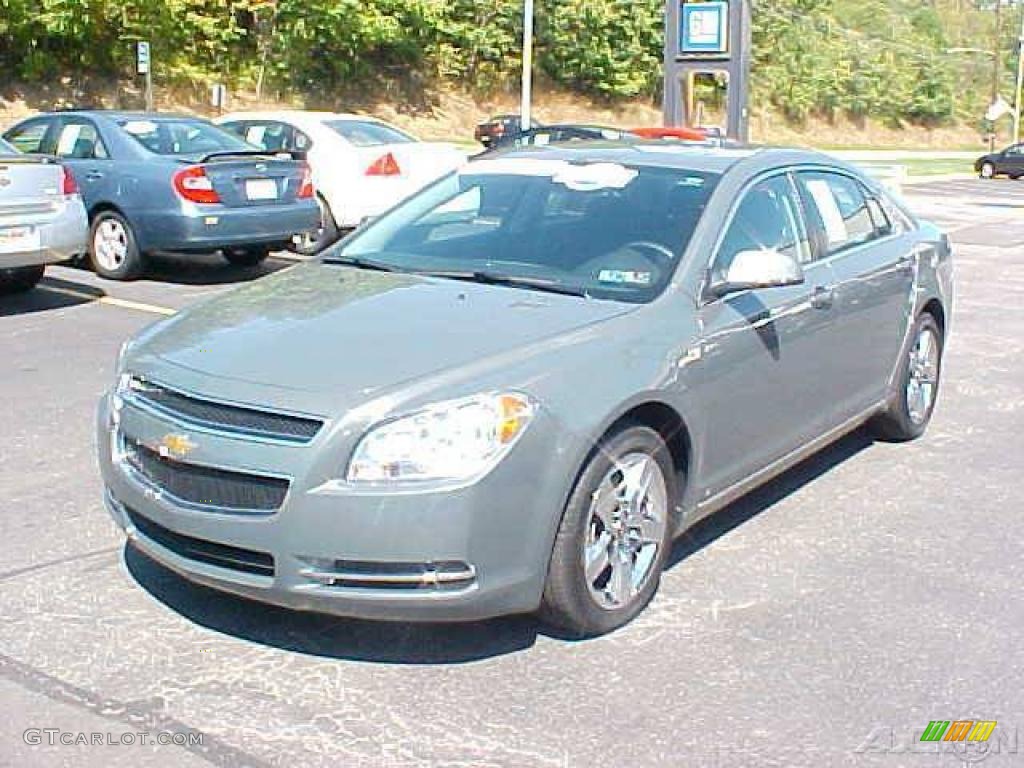 2008 Malibu LT Sedan - Dark Gray Metallic / Titanium Gray photo #1