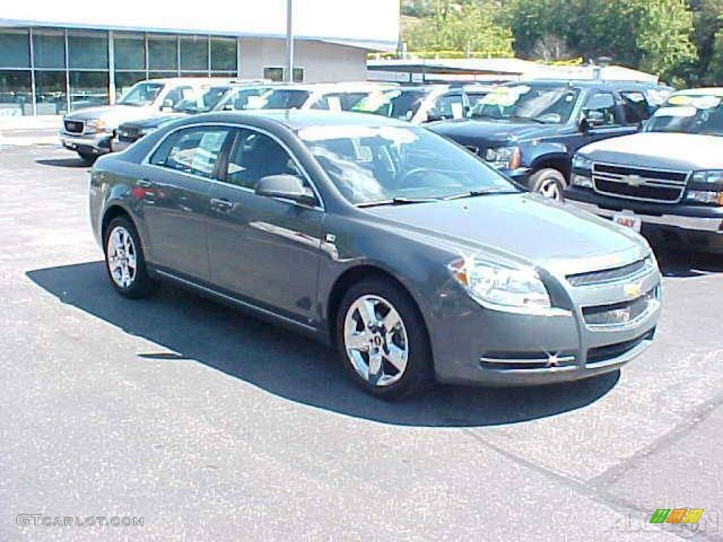 2008 Malibu LT Sedan - Dark Gray Metallic / Titanium Gray photo #3