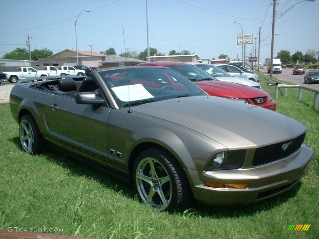 Mineral Grey Metallic 2005 Ford Mustang V6 Premium Convertible Exterior Photo #82617212