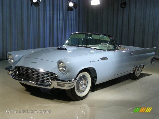 1957 Thunderbird Convertible - Starmist Blue / White photo #1