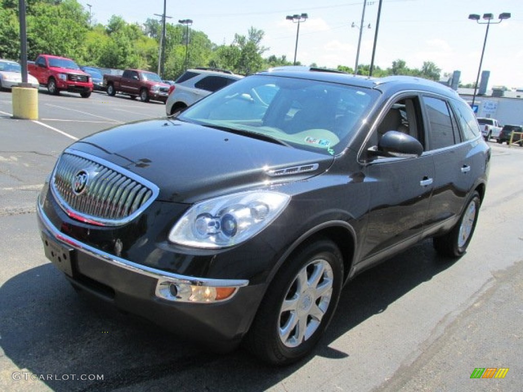 2009 Enclave CXL AWD - Carbon Black Metallic / Dark Titanium/Titanium photo #5