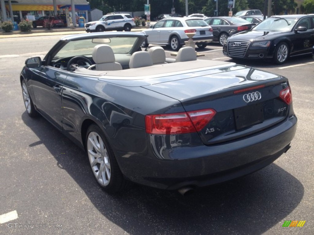 2011 A5 2.0T Convertible - Meteor Grey Pearl Effect / Light Grey photo #27