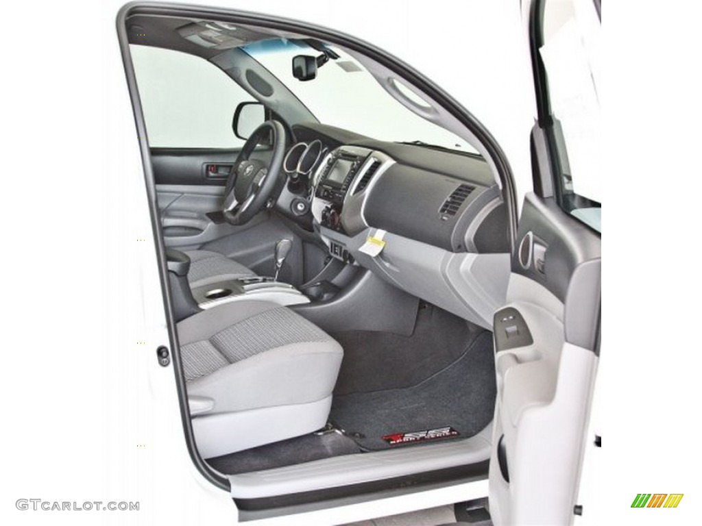 2013 Tacoma TSS Double Cab 4x4 - Super White / Graphite photo #12