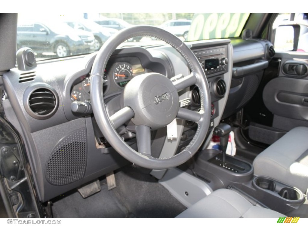 2009 Jeep Wrangler X 4x4 Dark Slate Gray/Medium Slate Gray Dashboard Photo #82622660