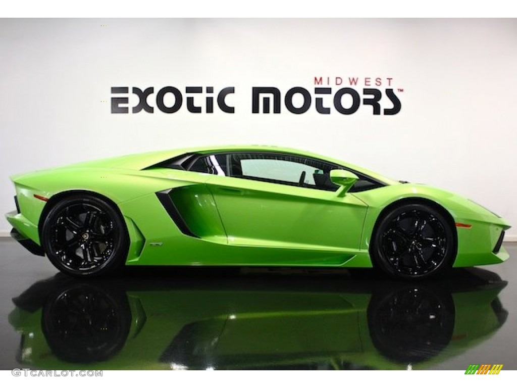 2012 Aventador LP 700-4 - Verde Ithaca (Bright Green) / Nero Ade photo #2