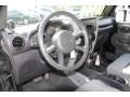 2009 Jeep Wrangler Dark Slate Gray/Medium Slate Gray Interior Dashboard Photo