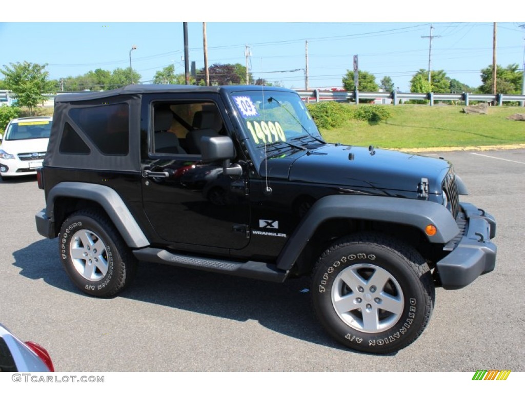 Black 2009 Jeep Wrangler X 4x4 Exterior Photo #82622681
