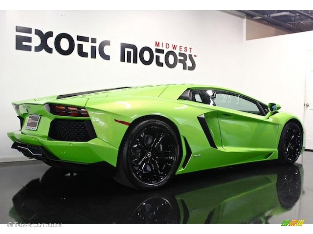 2012 Aventador LP 700-4 - Verde Ithaca (Bright Green) / Nero Ade photo #6
