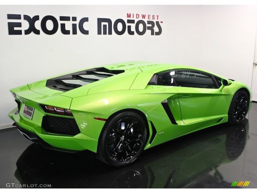 2012 Aventador LP 700-4 - Verde Ithaca (Bright Green) / Nero Ade photo #10