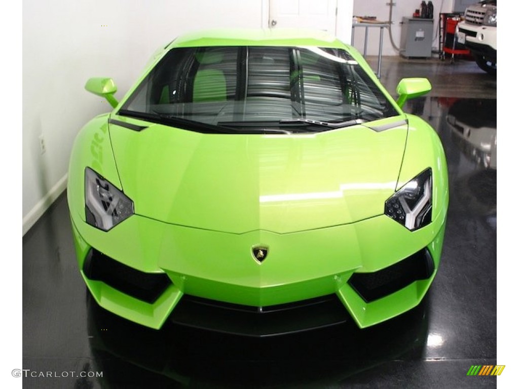 Verde Ithaca (Bright Green) 2012 Lamborghini Aventador LP 700-4 Exterior Photo #82622942