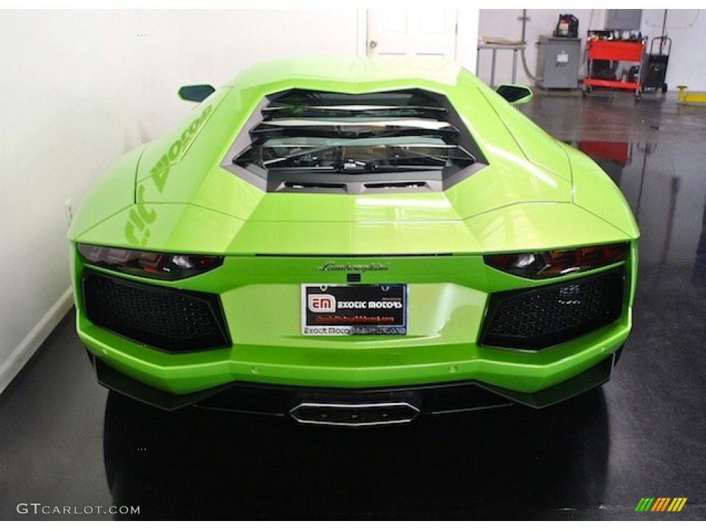 2012 Aventador LP 700-4 - Verde Ithaca (Bright Green) / Nero Ade photo #14