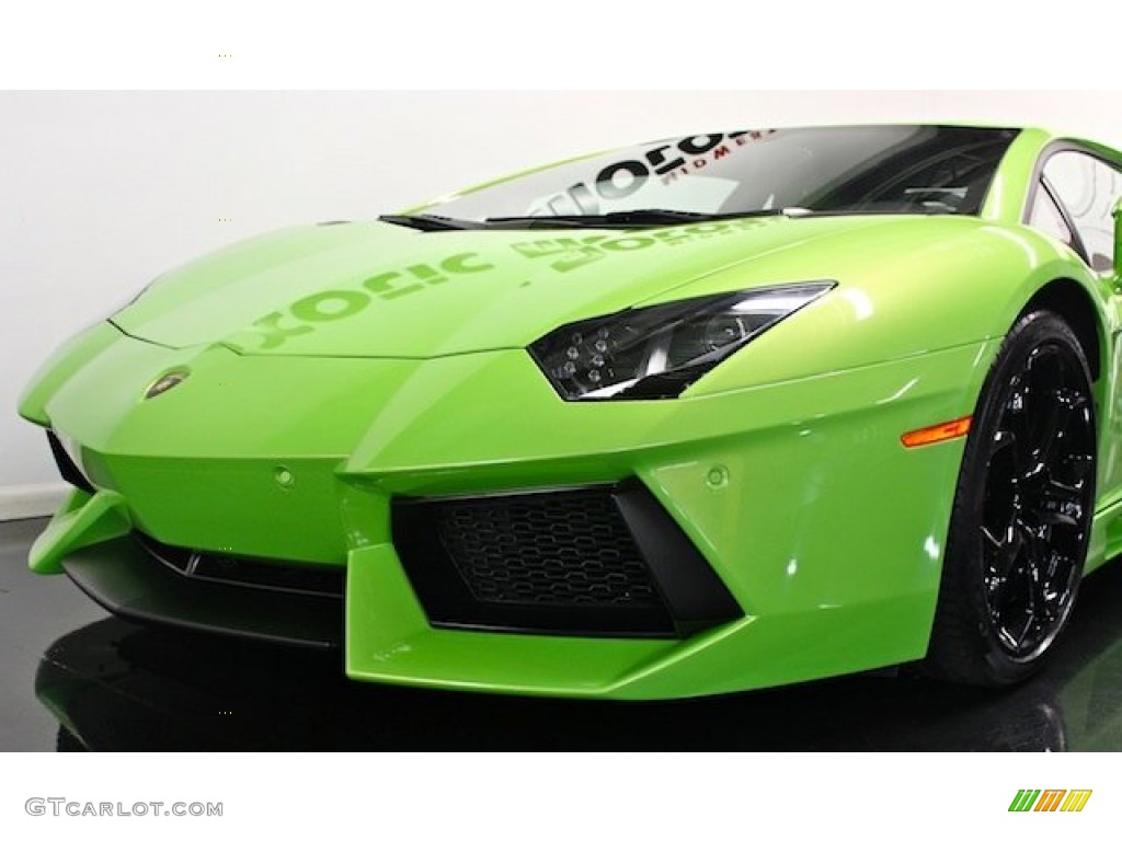 2012 Aventador LP 700-4 - Verde Ithaca (Bright Green) / Nero Ade photo #19