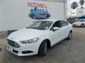 2013 Oxford White Ford Fusion S  photo #1