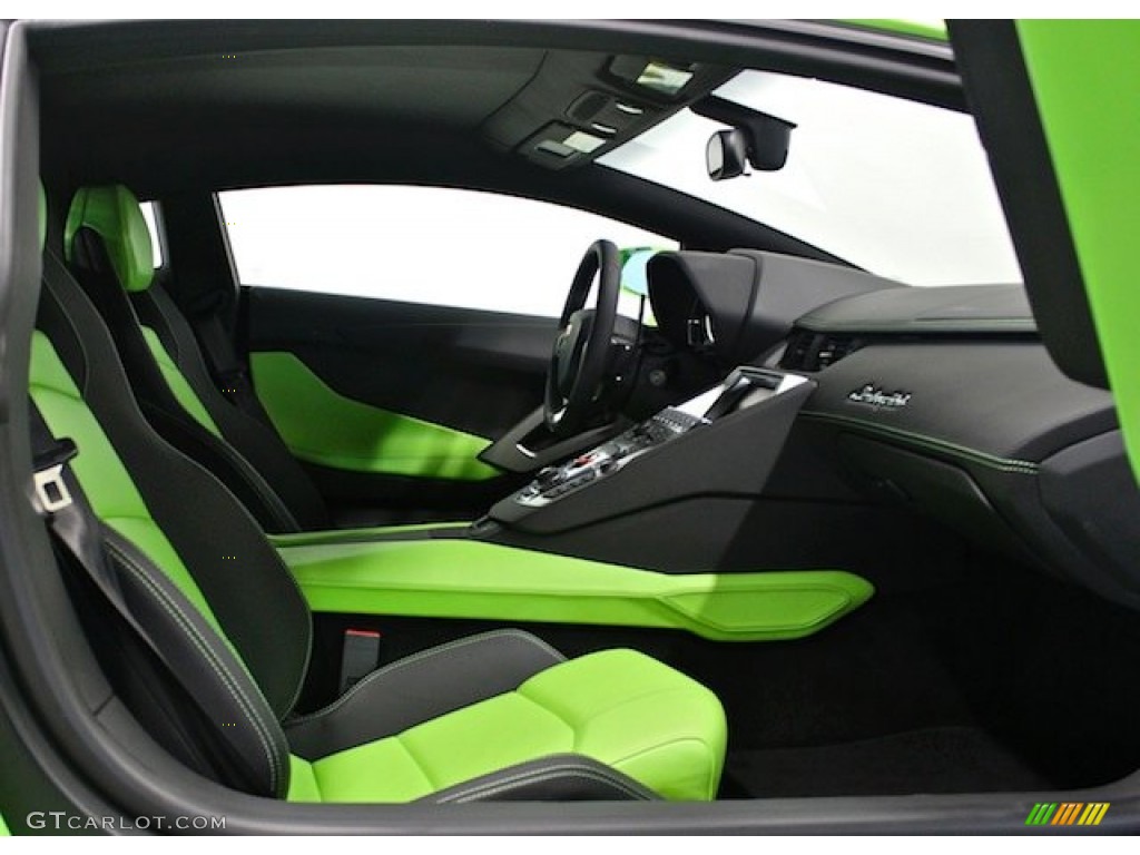 Nero Ade Interior 2012 Lamborghini Aventador LP 700-4 Photo #82623374