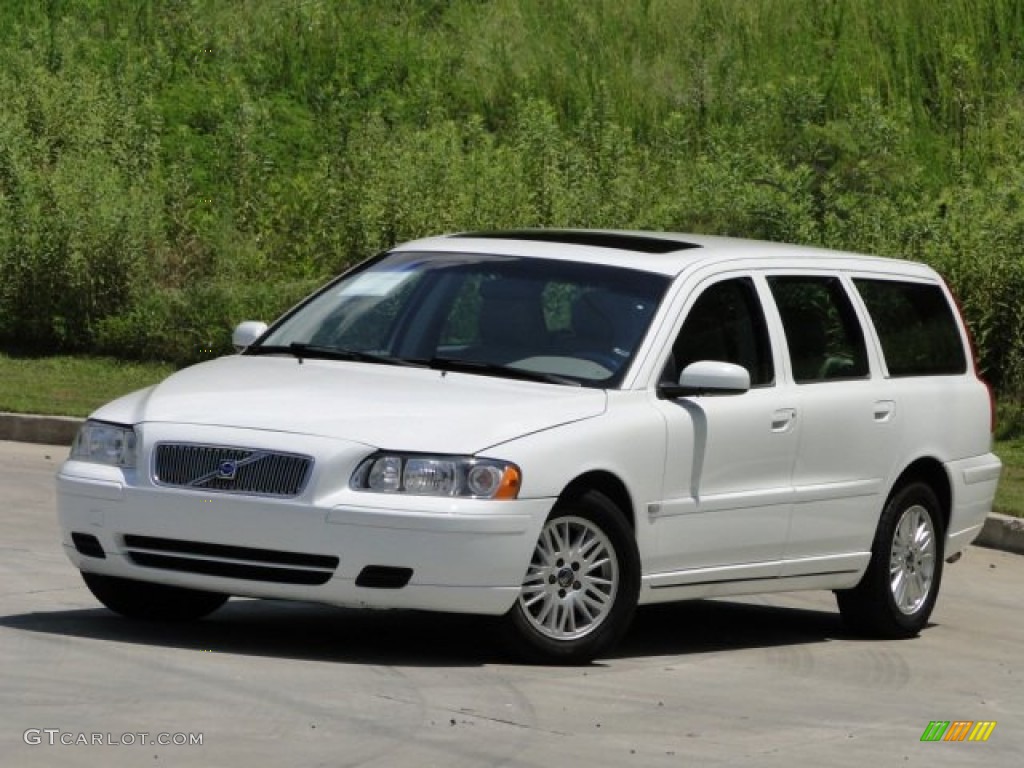 2005 V70 2.4 - Ice White / Taupe/Light Taupe photo #1