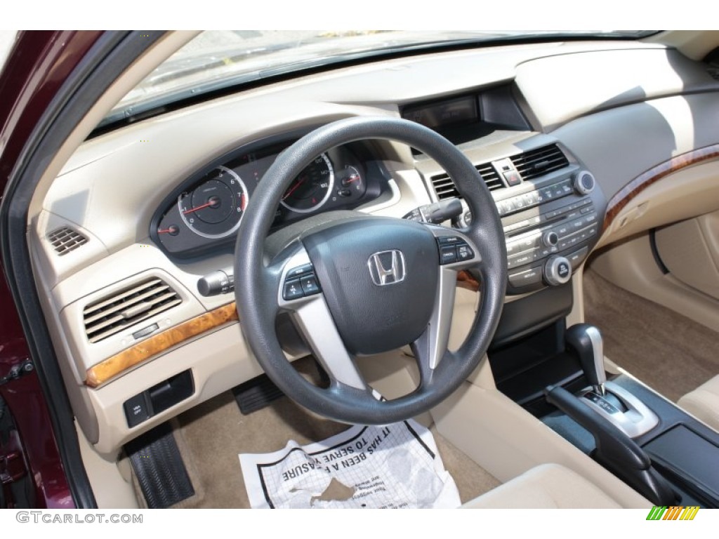 2010 Honda Accord EX Sedan Ivory Dashboard Photo #82624868
