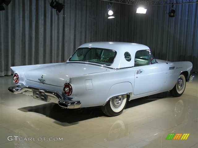 1957 Ford Thunderbird Power Blue / White, Back Right, Blue Hard Top 1957 Ford Thunderbird Convertible Parts
