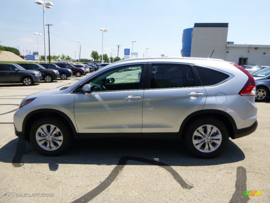 2013 CR-V EX-L AWD - Alabaster Silver Metallic / Black photo #6