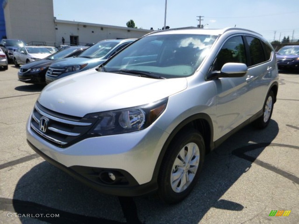 2013 CR-V EX-L AWD - Alabaster Silver Metallic / Black photo #7