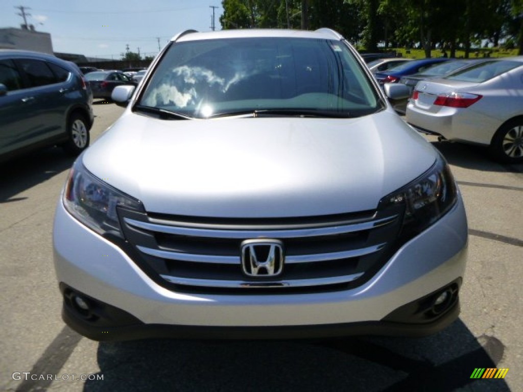 2013 CR-V EX-L AWD - Alabaster Silver Metallic / Black photo #8