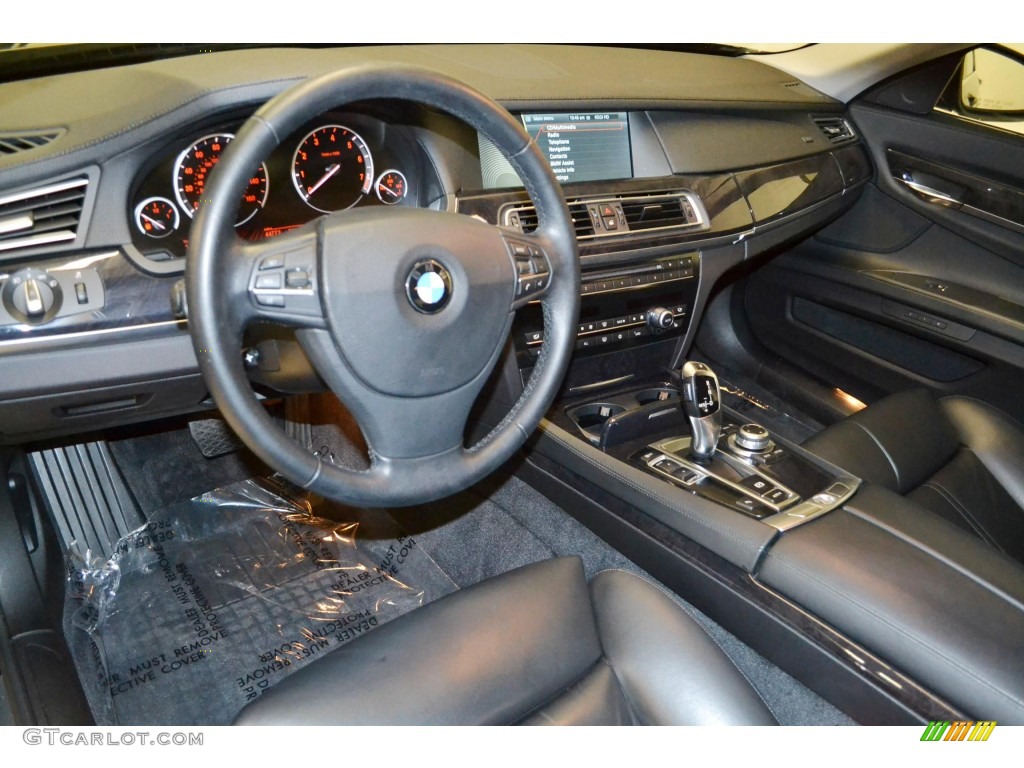 Black Interior 2011 BMW 7 Series 740Li Sedan Photo #82626969