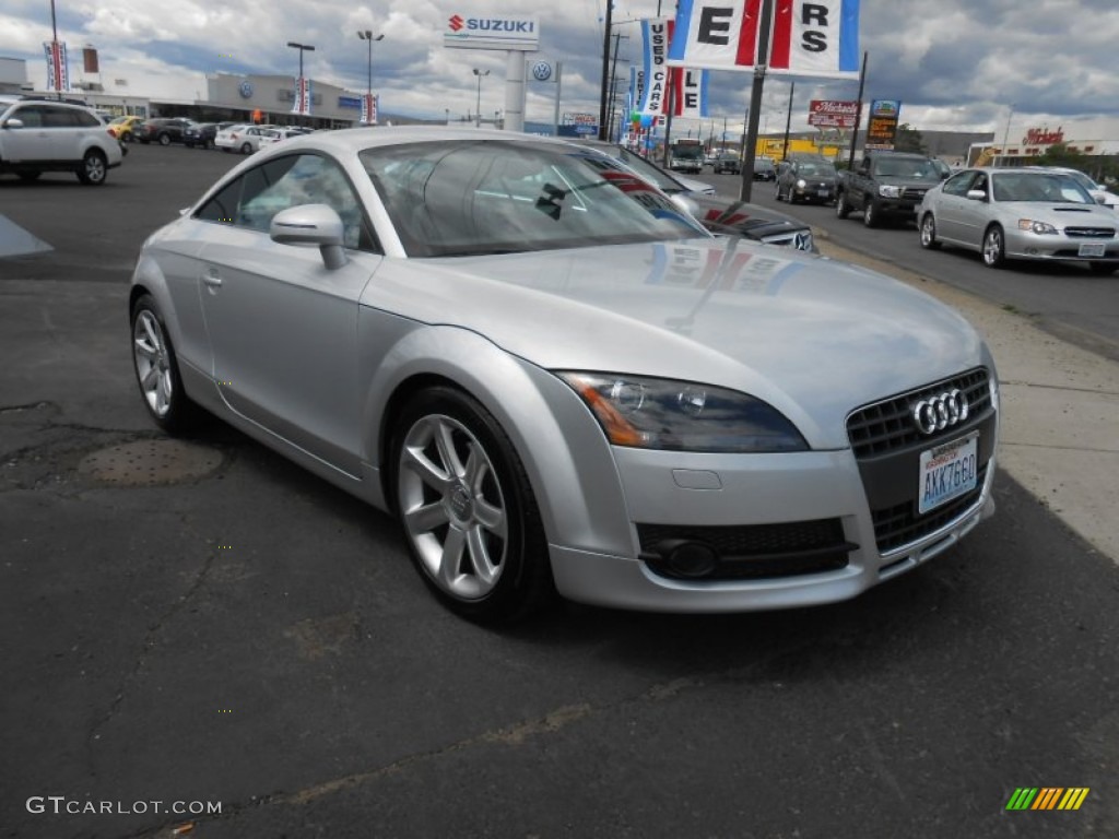 2008 TT 2.0T Coupe - Ice Silver Metallic / Black photo #4