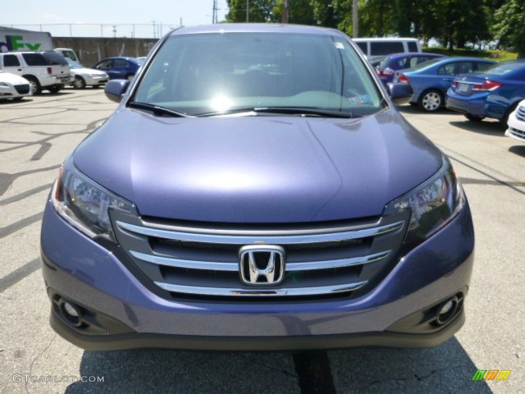 2013 CR-V EX AWD - Twilight Blue Metallic / Gray photo #8