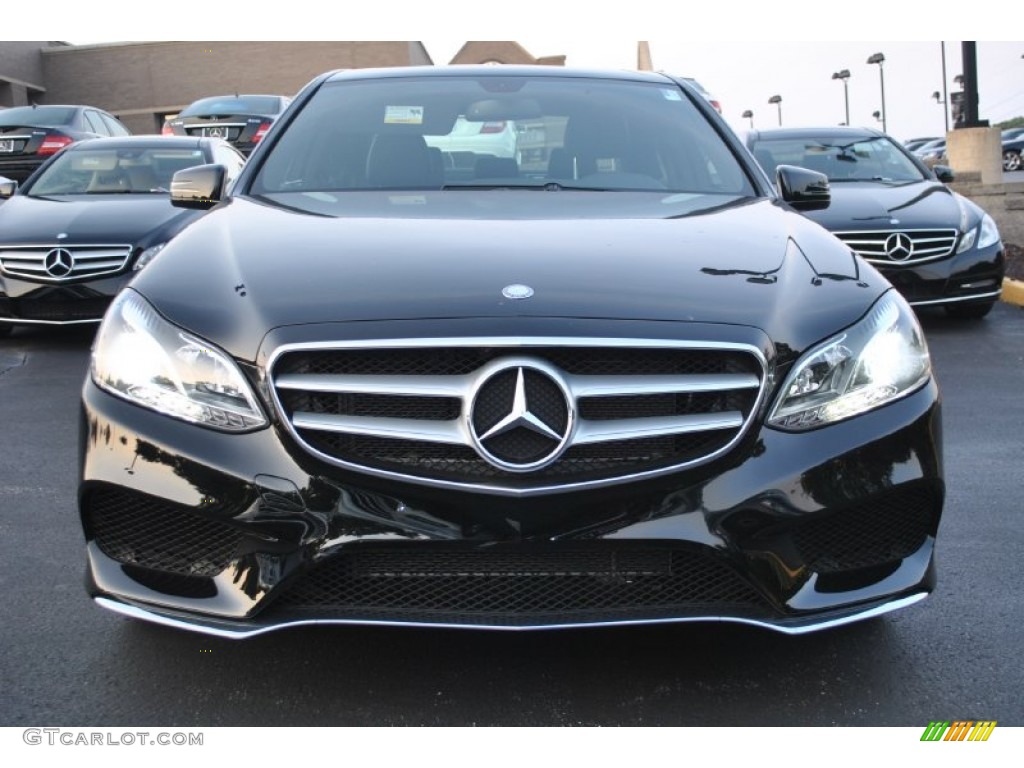 2014 E 350 4Matic Sport Sedan - Black / Black photo #2
