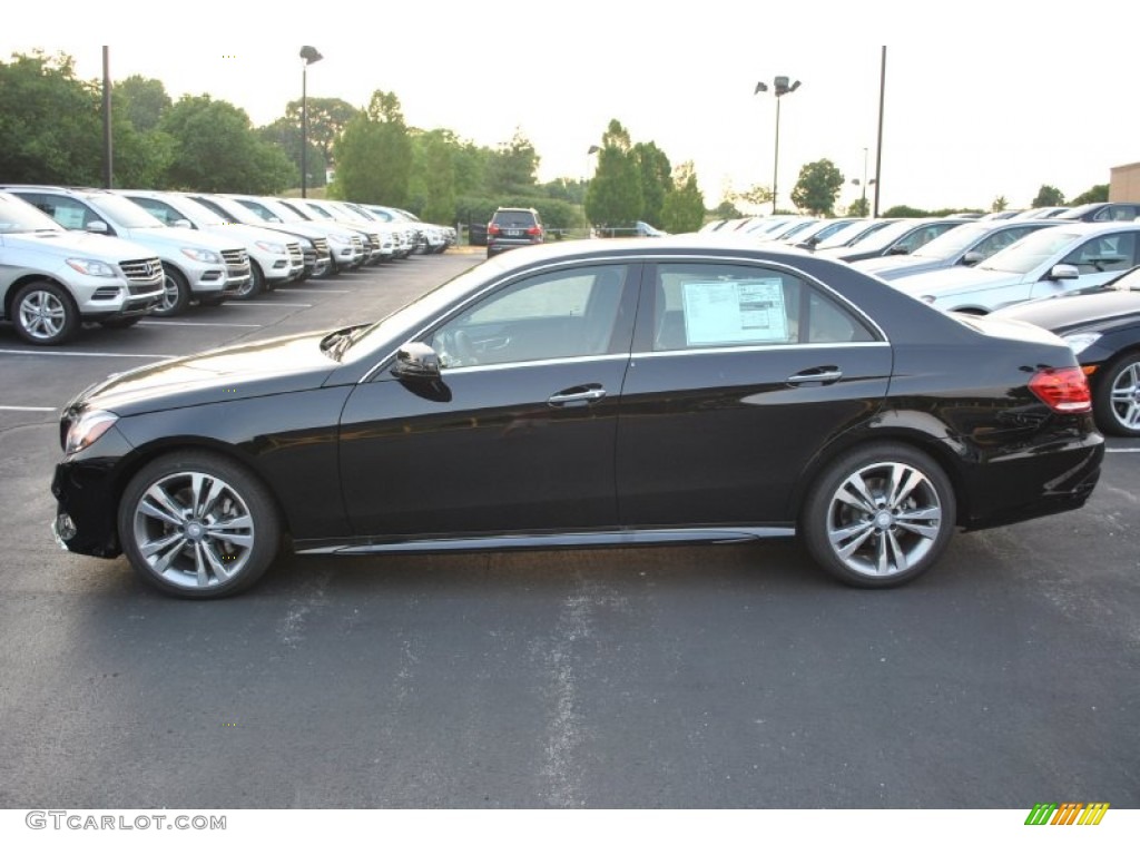 2014 E 350 4Matic Sport Sedan - Black / Black photo #3
