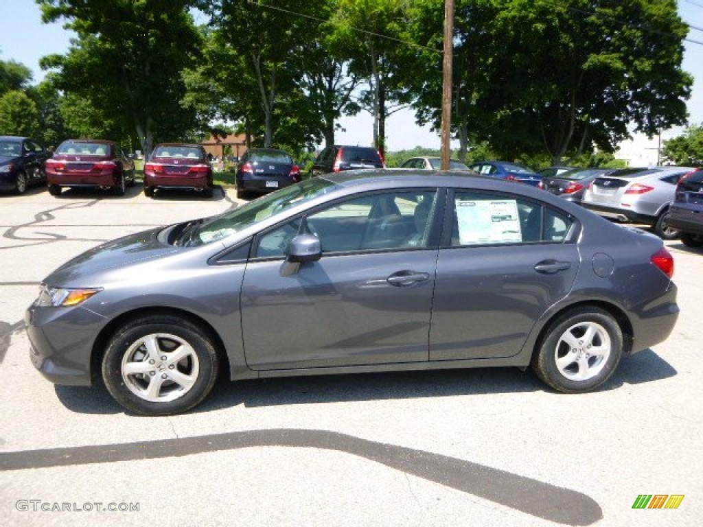 Polished Metal Metallic 2012 Honda Civic NGV Sedan Exterior Photo #82627807